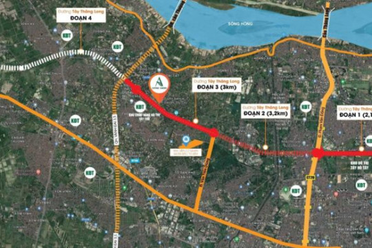 Cập nhật thi công dự án đường Tây Thăng Long – Đoạn 2 trên địa bàn quận Bắc Từ Liêm