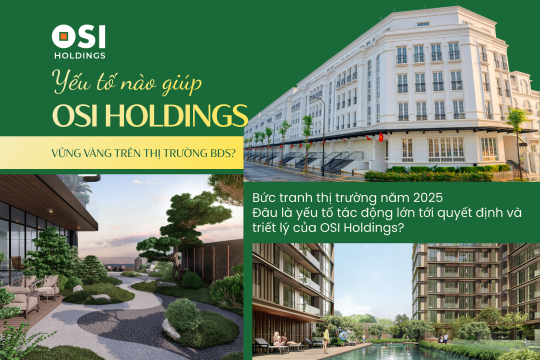 BỨC TRANH THỊ TRƯỜNG 2025 - ĐÂU LÀ YẾU TỐ GIÚP OSI HOLDINGS VỮNG VÀNG VỊ THẾ TRÊN THỊ TRƯỜNG BĐS?