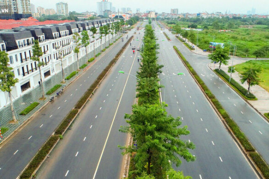 Tuyến đường Tây Thăng Long rộng thênh thang, đẹp hút hồn chạy xuyên qua khu đô thị đắt đỏ nhất Thủ đô