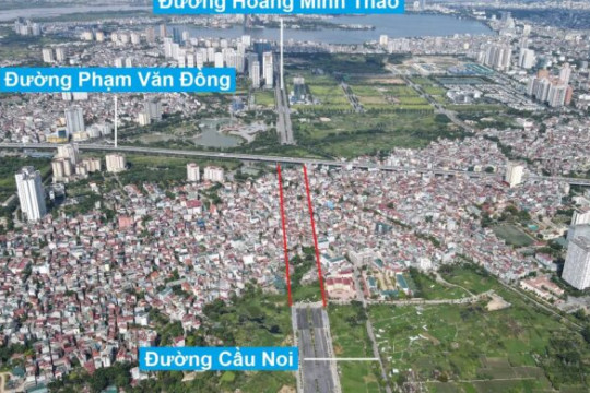 Toàn cảnh thu hồi đất làm đường Tây Thăng Long qua phường Cổ Nhuế 2, Bắc Từ Liêm, Hà Nội