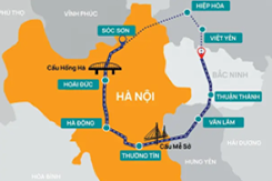 [Infographics] Đường Vành đai 4 trị giá hơn 85.000 tỷ đồng, hoàn thành năm 2027