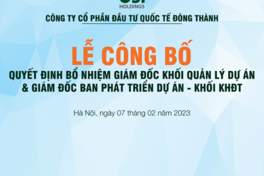 OSI Holdings công bố quyết định bổ nhiệm Giám đốc khối QLDA và Giám đốc ban Phát triển dự án