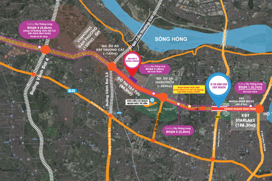 Đường Tây Thăng Long tăng tiến độ, Avenue Garden gia tăng sức hút